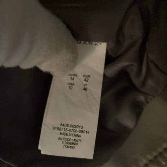 In Great Condition! Primark Gray Faux Leather Moto Jacket - Picture 4 of 6